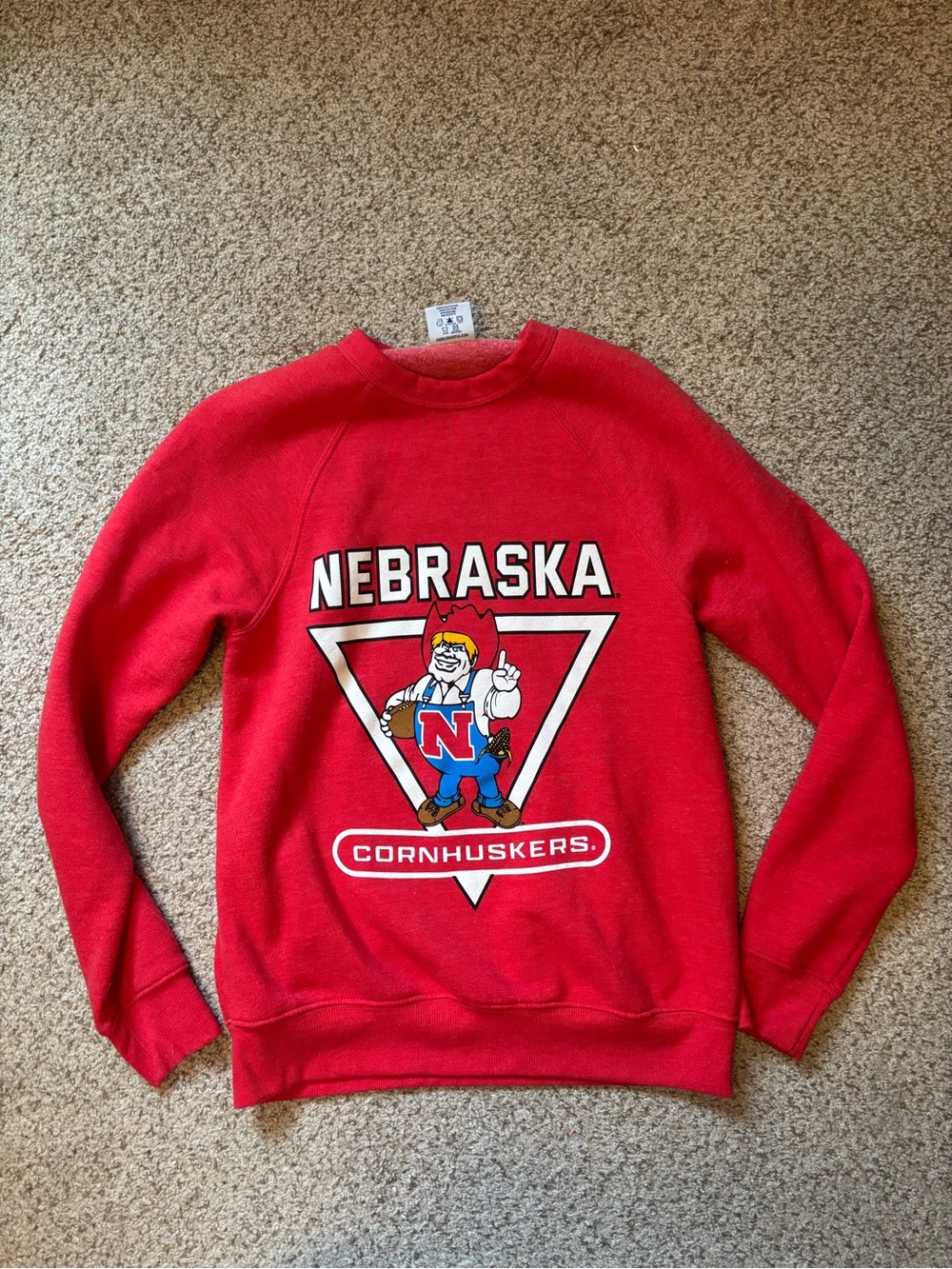 Vintage Nebraska Cornhuskers Red Crewneck Sweatshirt